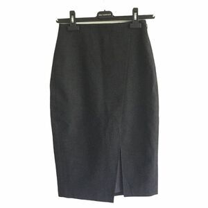 ARITZIA Pencil Skirt Front Slit Charcoal Gray 0